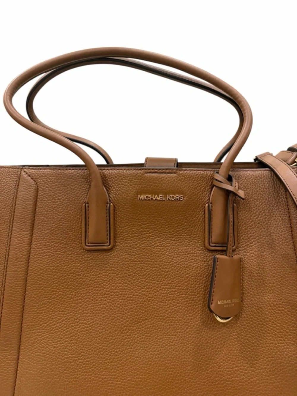 Michael Kors Large Leather Tote  with Strap + Pouch Set - Picture 4 of 16